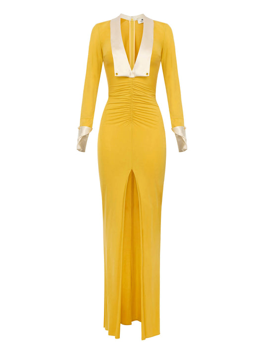 Red Carpet dress in cupro jersey fabric