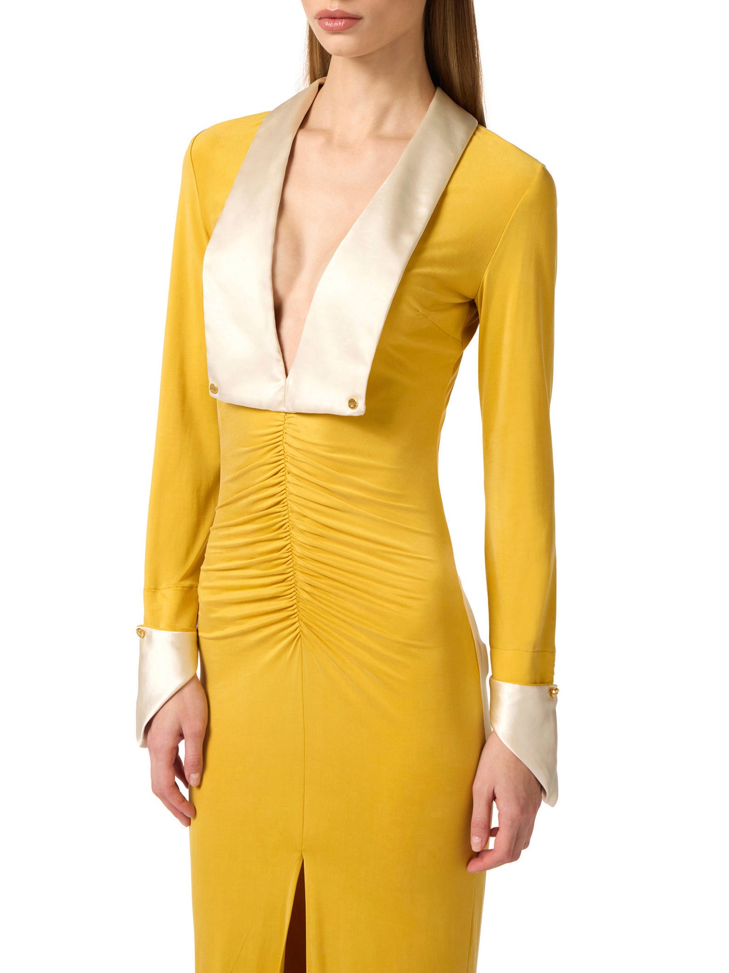 Red Carpet dress in cupro jersey fabric