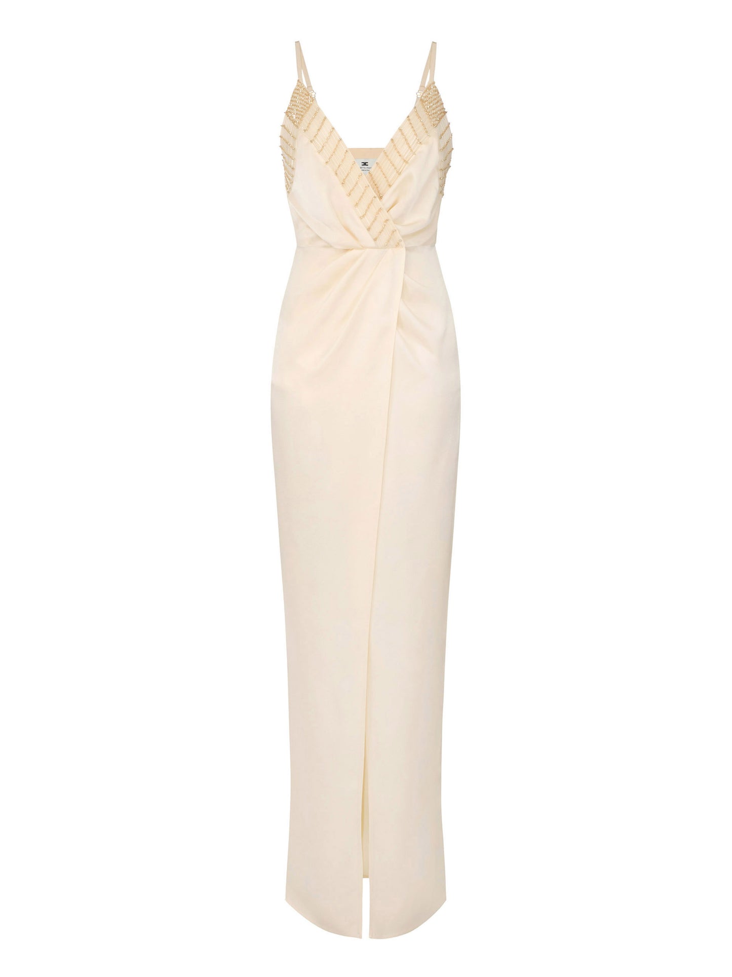 Red Carpet dress with embroidered crystals