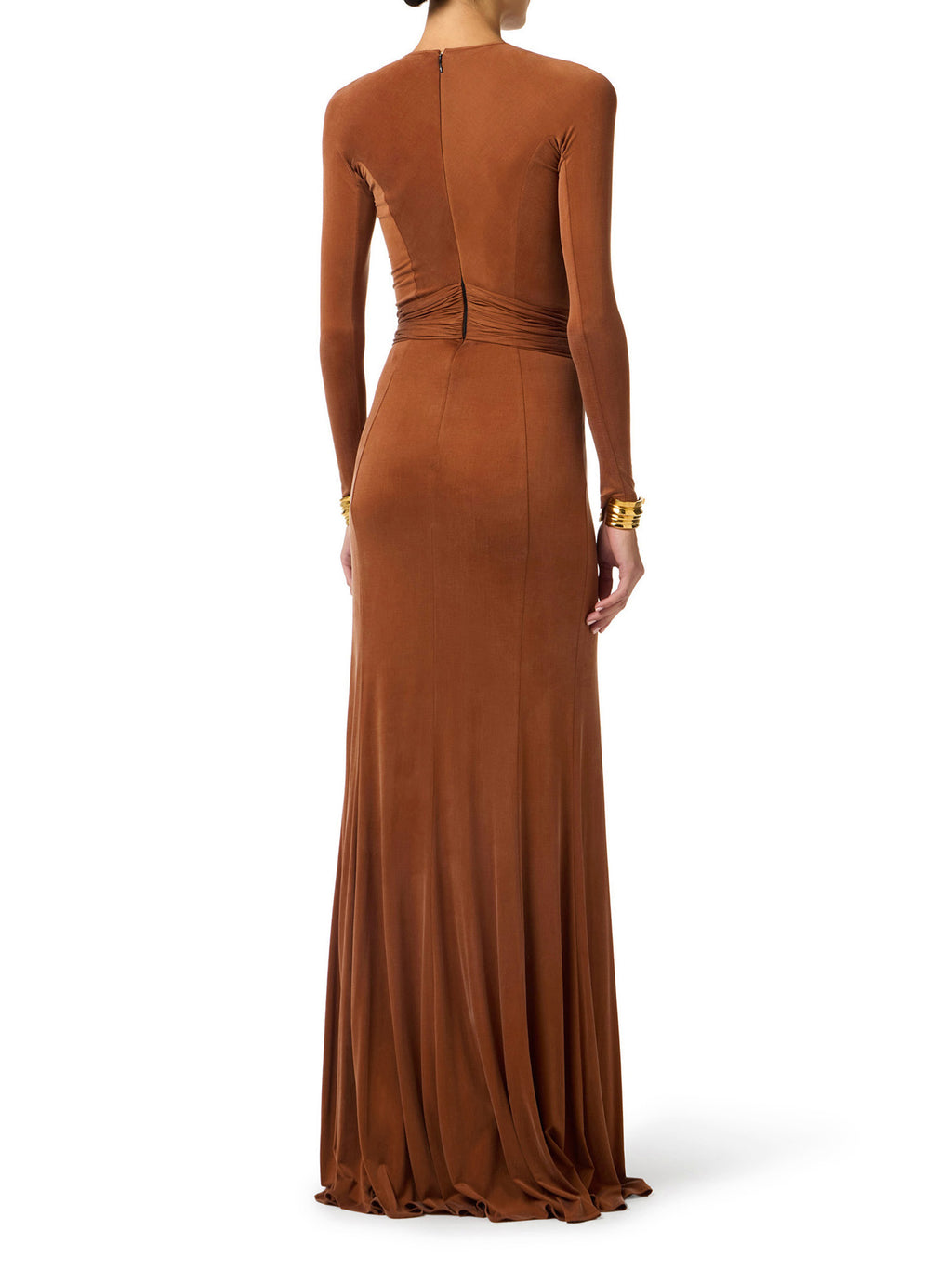 Red Carpet dress in cupro jersey fabric