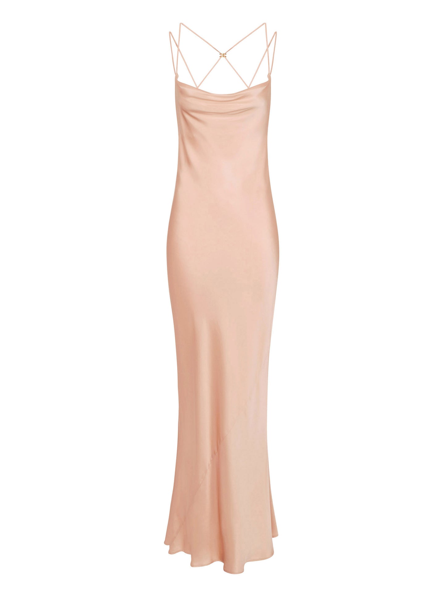 Red Carpet dress in satin fabric
