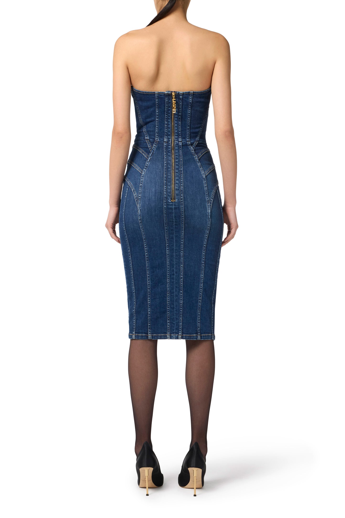Denim bustier dress
