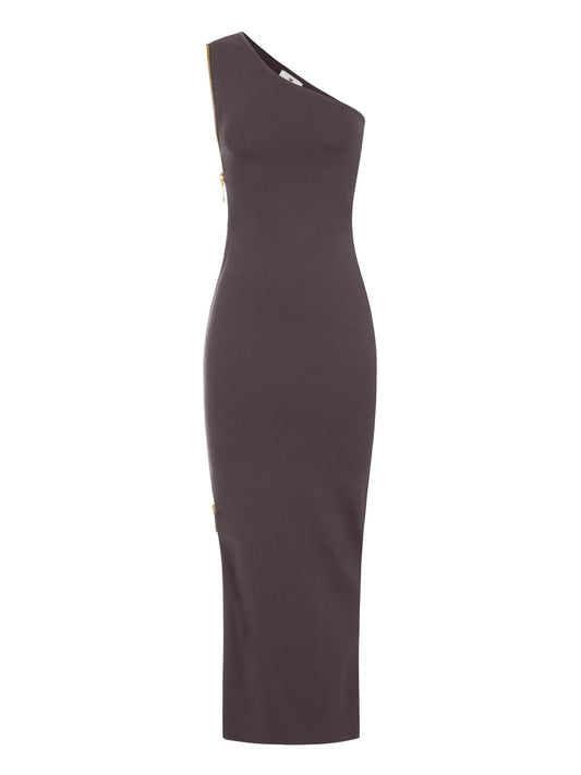 Red Carpet knit dress with zip