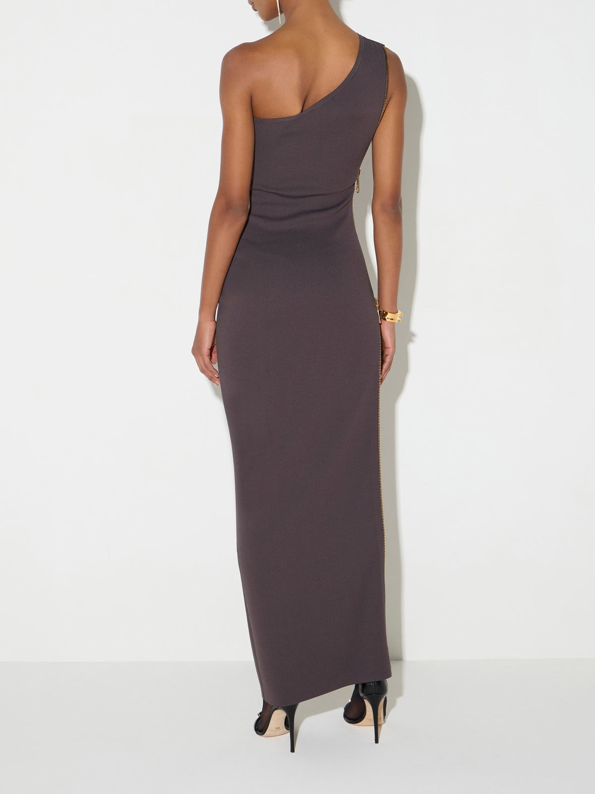 Red Carpet knit dress with zip