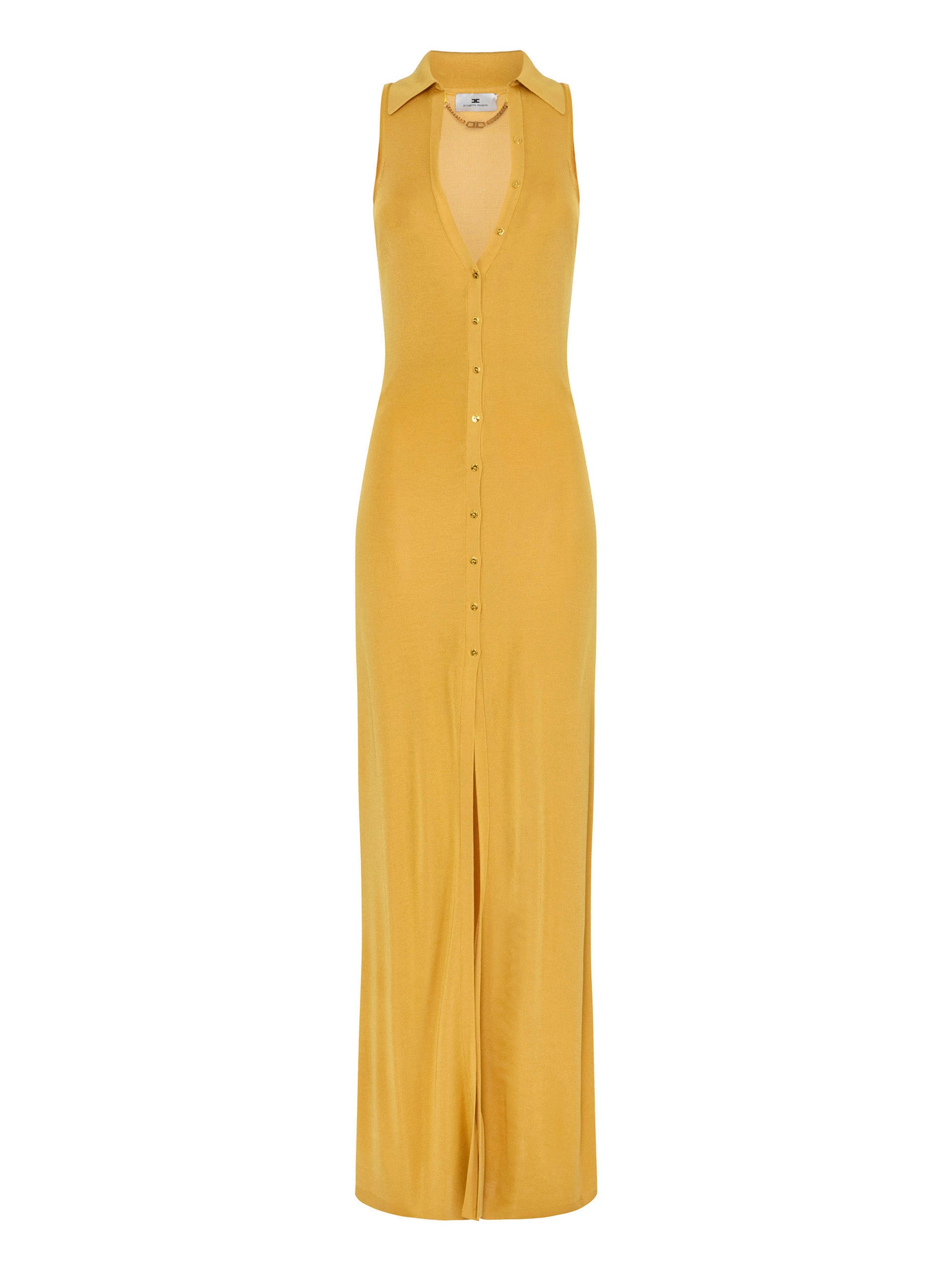 Viscose knit dress with jewel detail