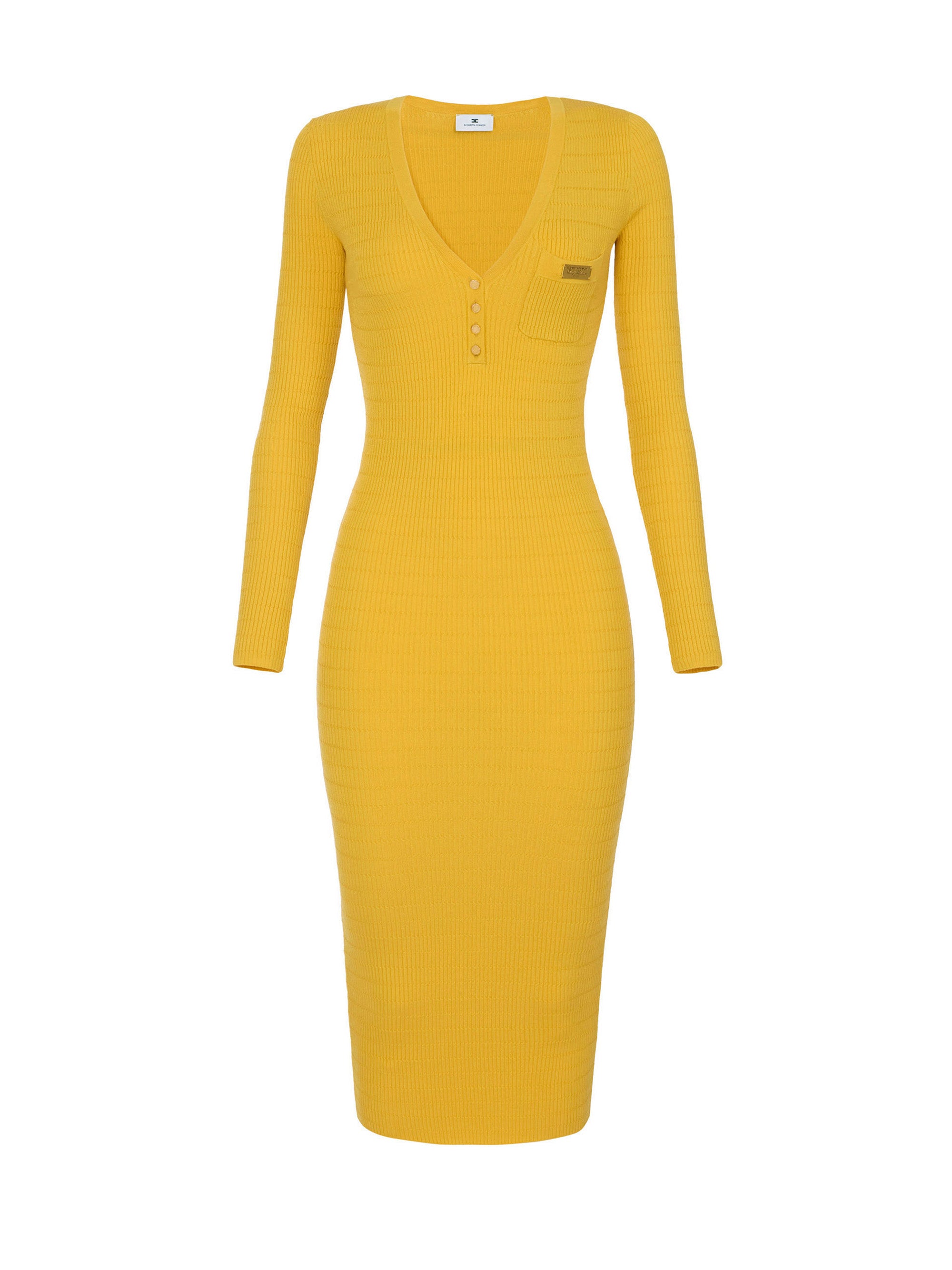 Micro-braided dress in knit fabric