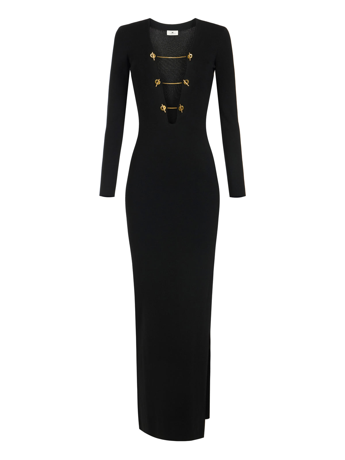 Red Carpet knit dress with jewel chains