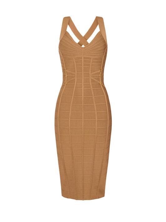 Knit 3D pencil dress