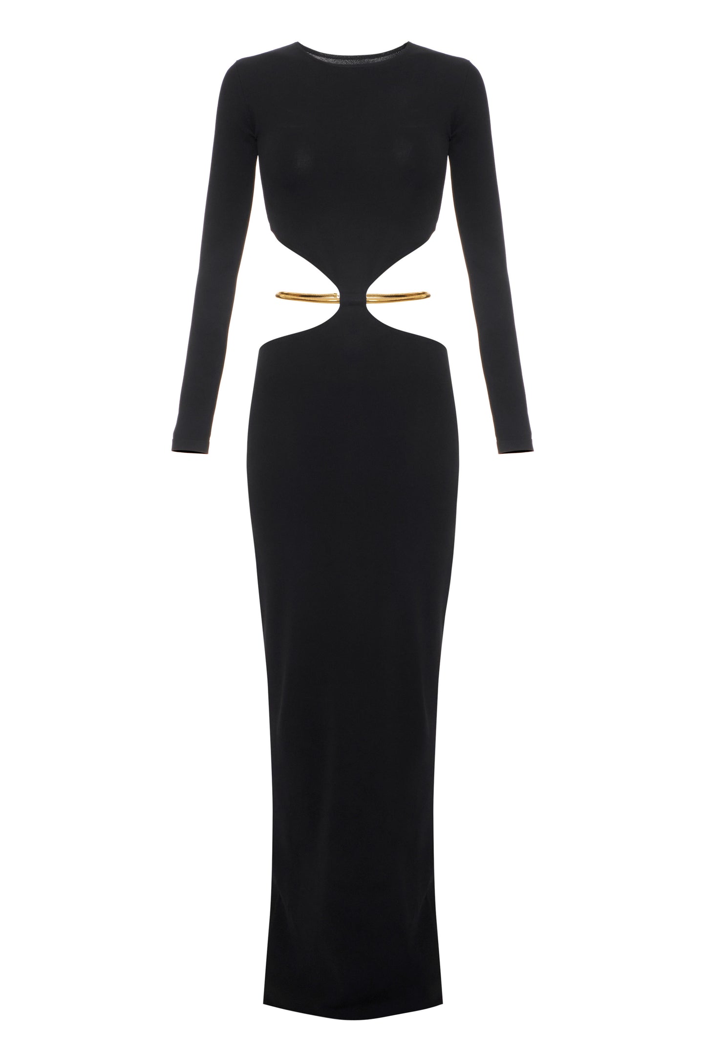 Red Carpet knit dress with jewel snake