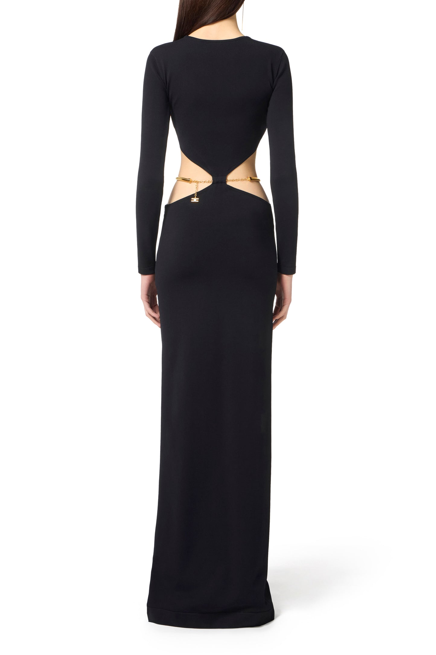 Red Carpet knit dress with jewel snake