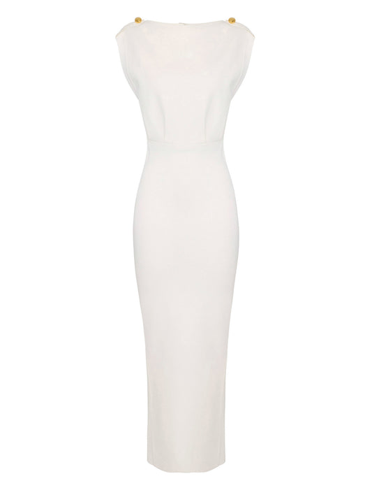 Red Carpet full Milano stitch knit dress