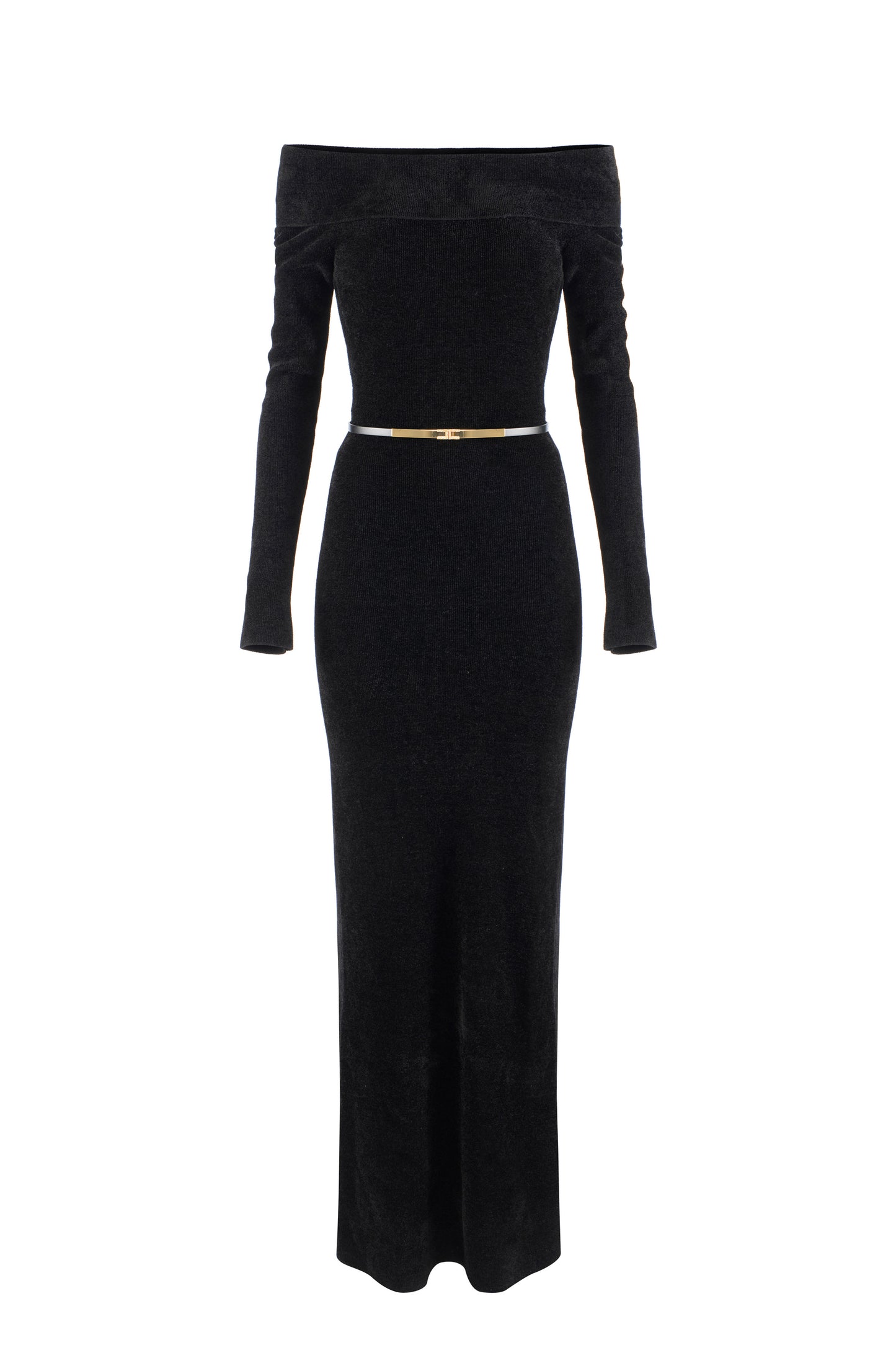 Red Carpet chenille dress with belt