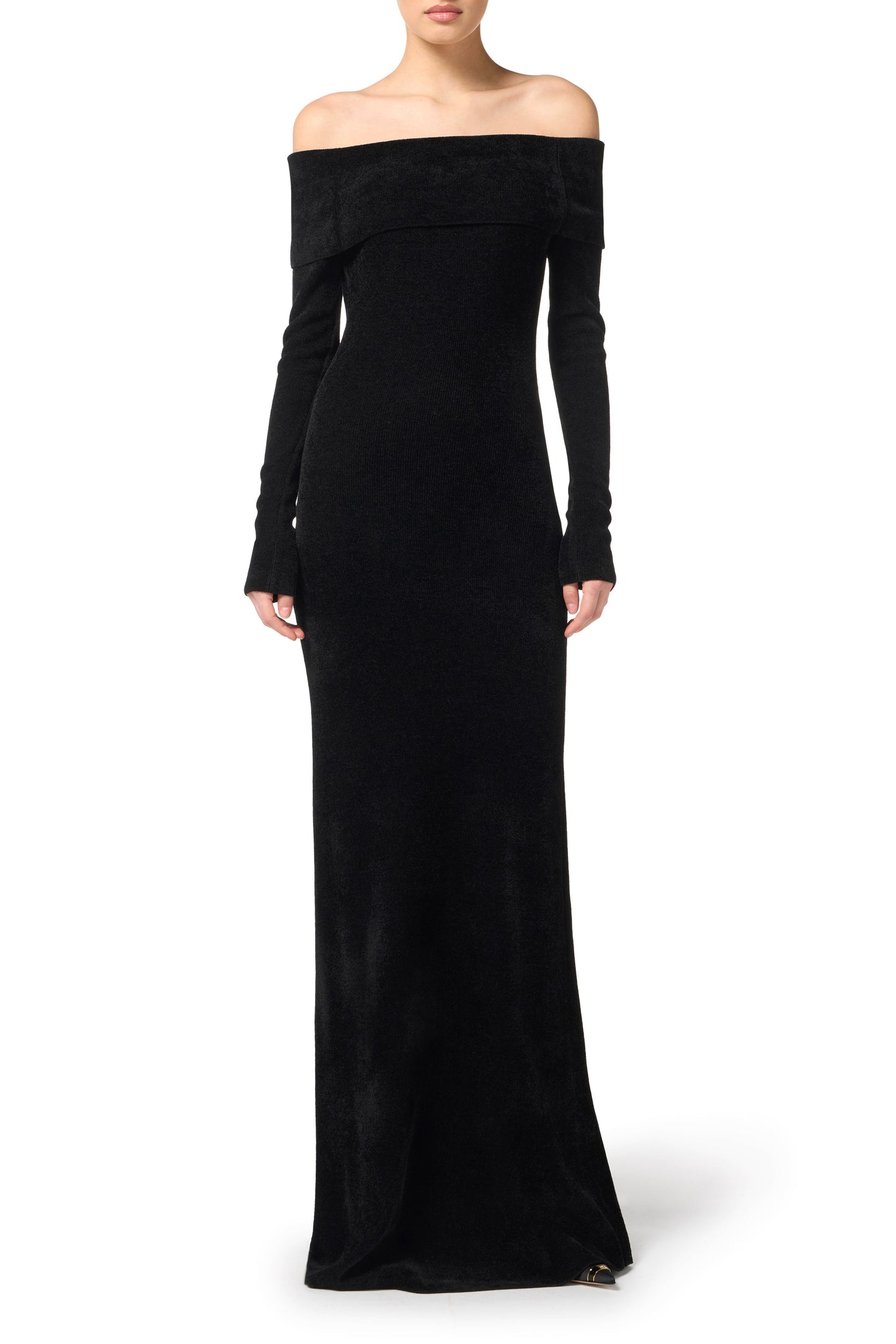 Red Carpet chenille dress with belt