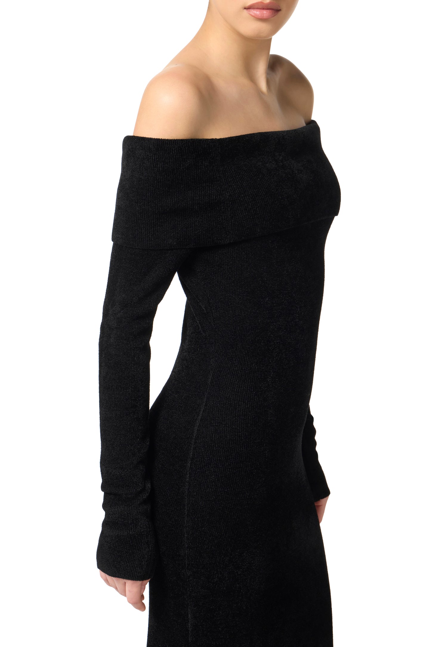 Red Carpet chenille dress with belt