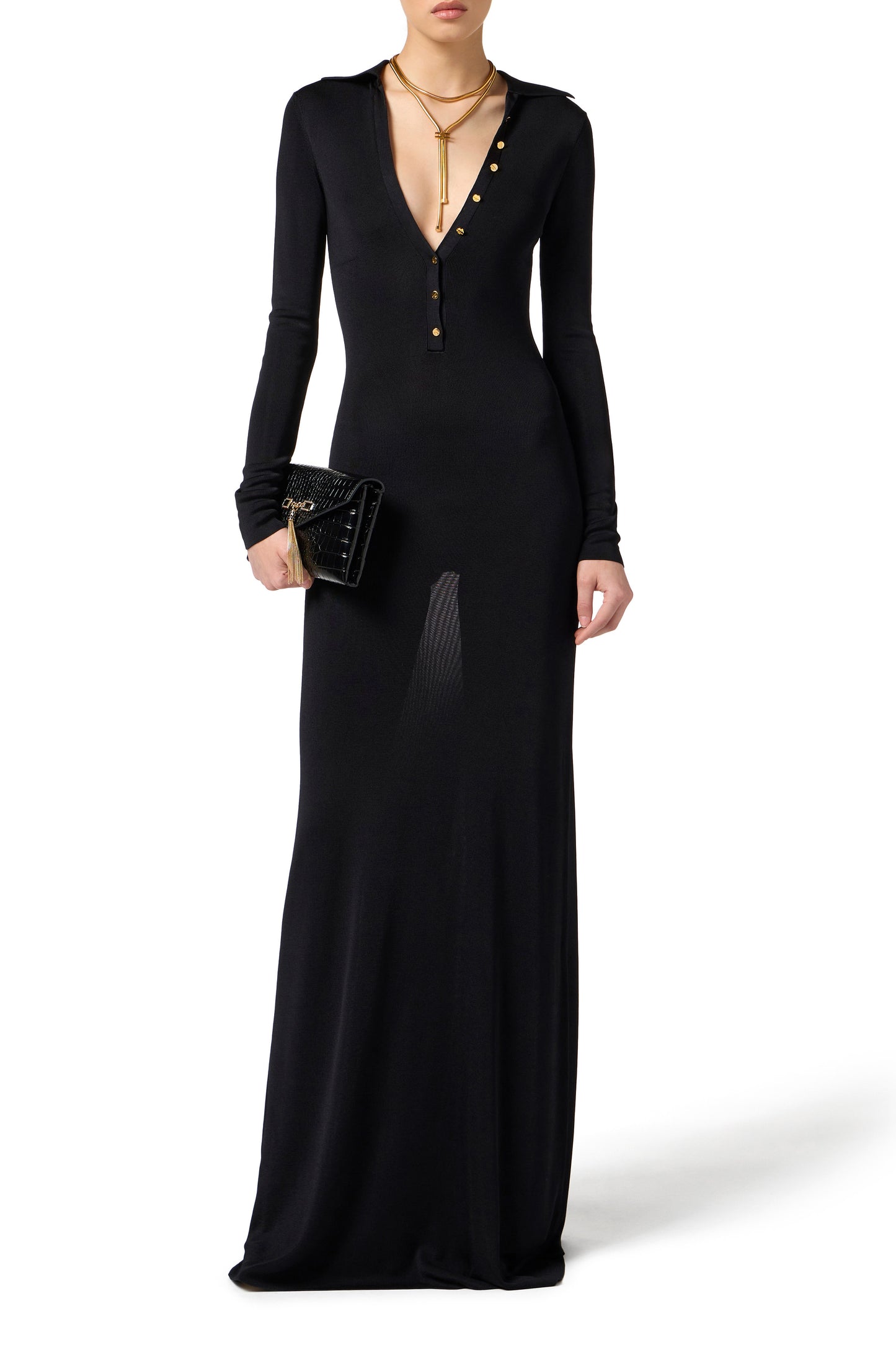 Red Carpet dress in viscose fabric