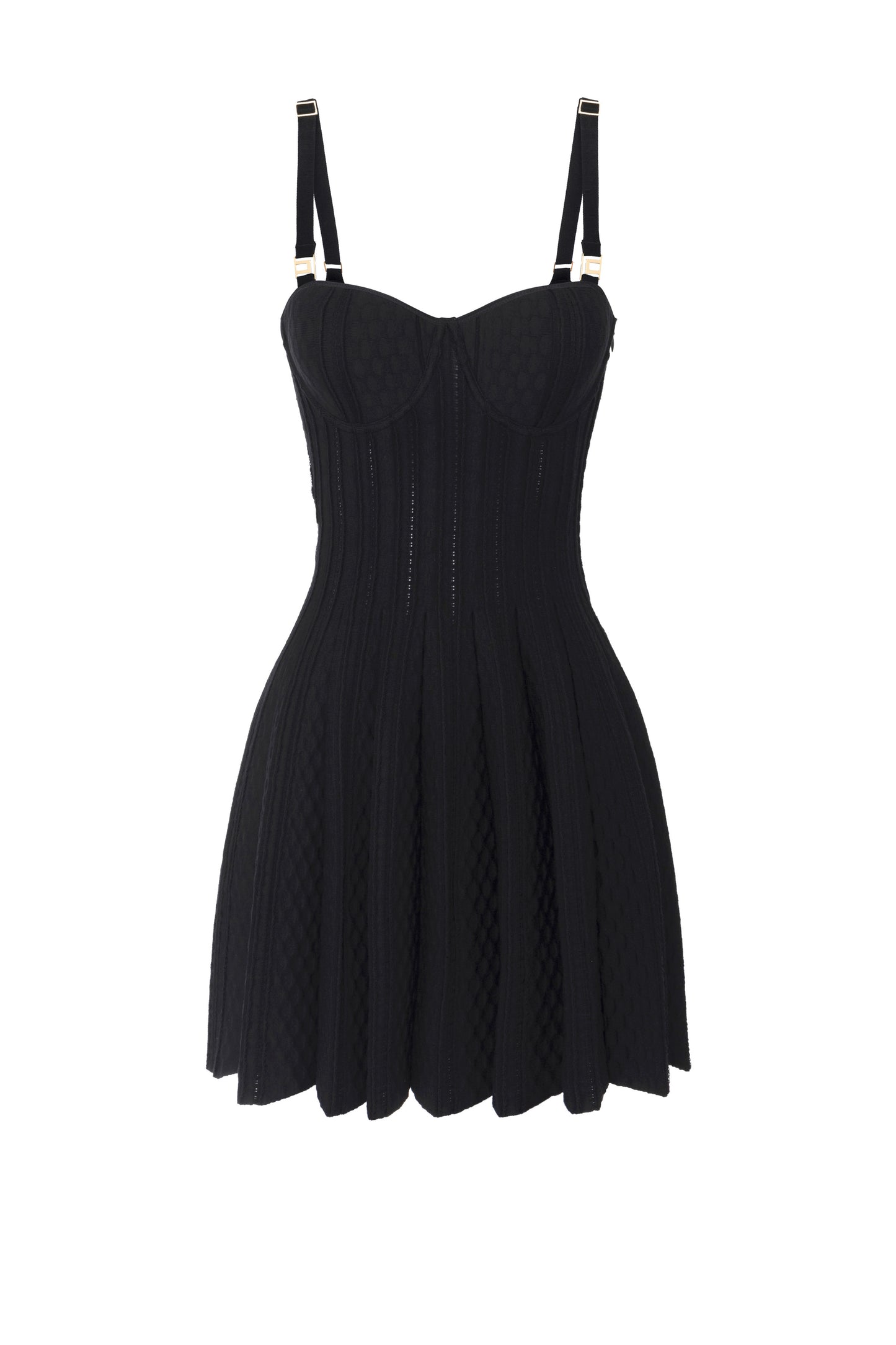 Pleated Knit Dress