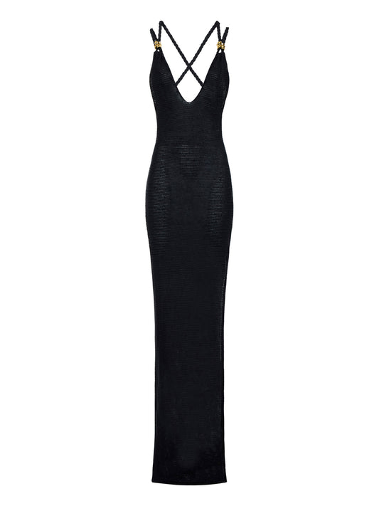 Dress in knit fabric