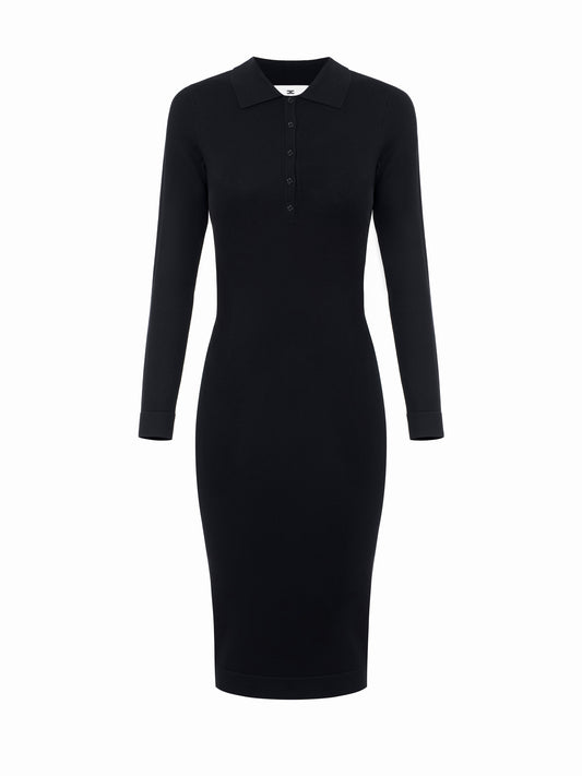 Dress in knit fabric – luxury fashion at Meranesy