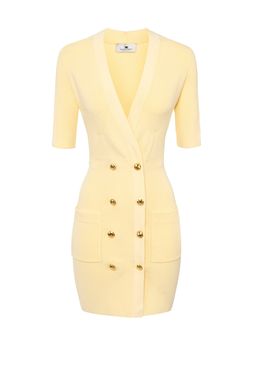Knit coat dress with tulle | LAST PIECE: 46