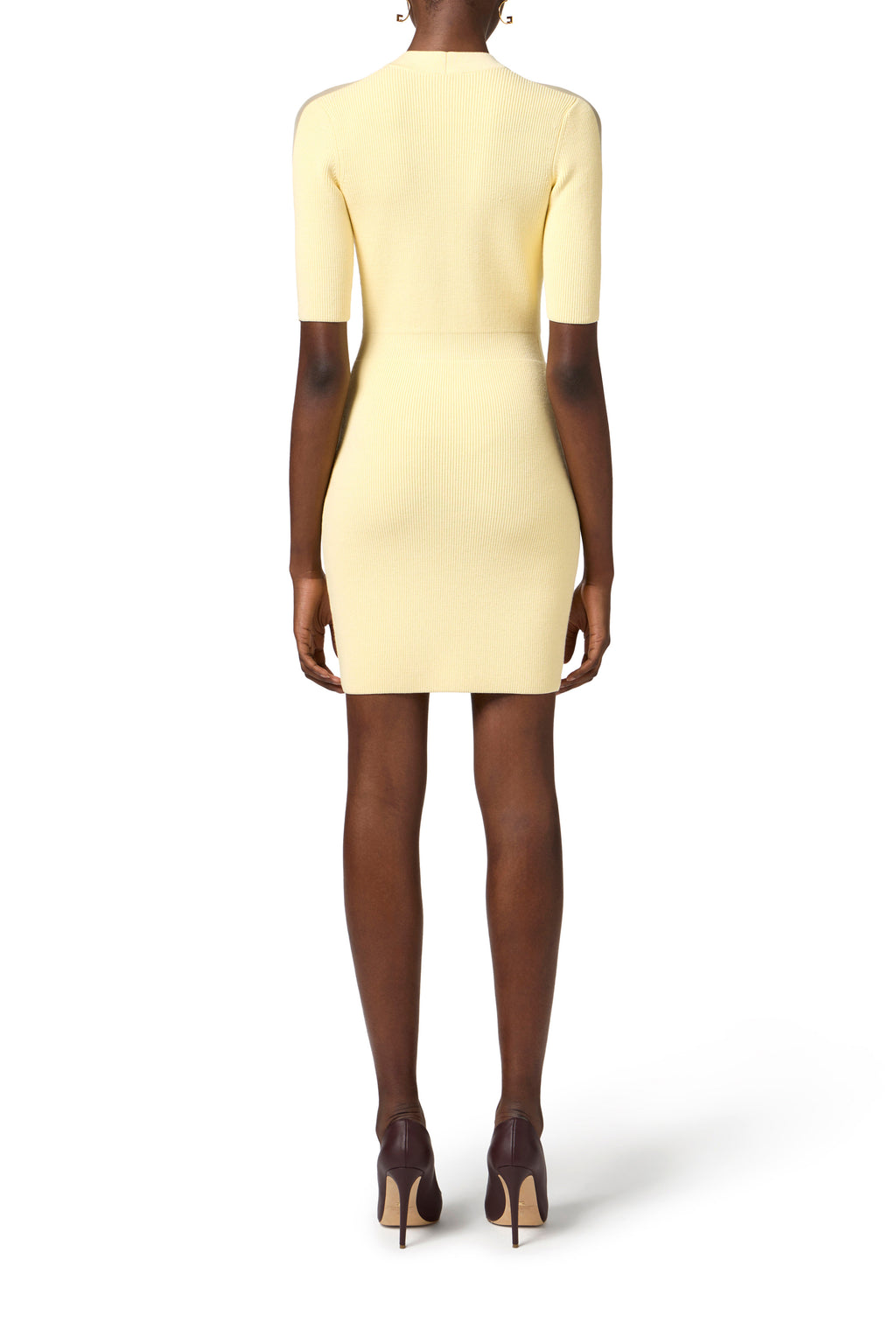 Knit coat dress with tulle | LAST PIECE: 46