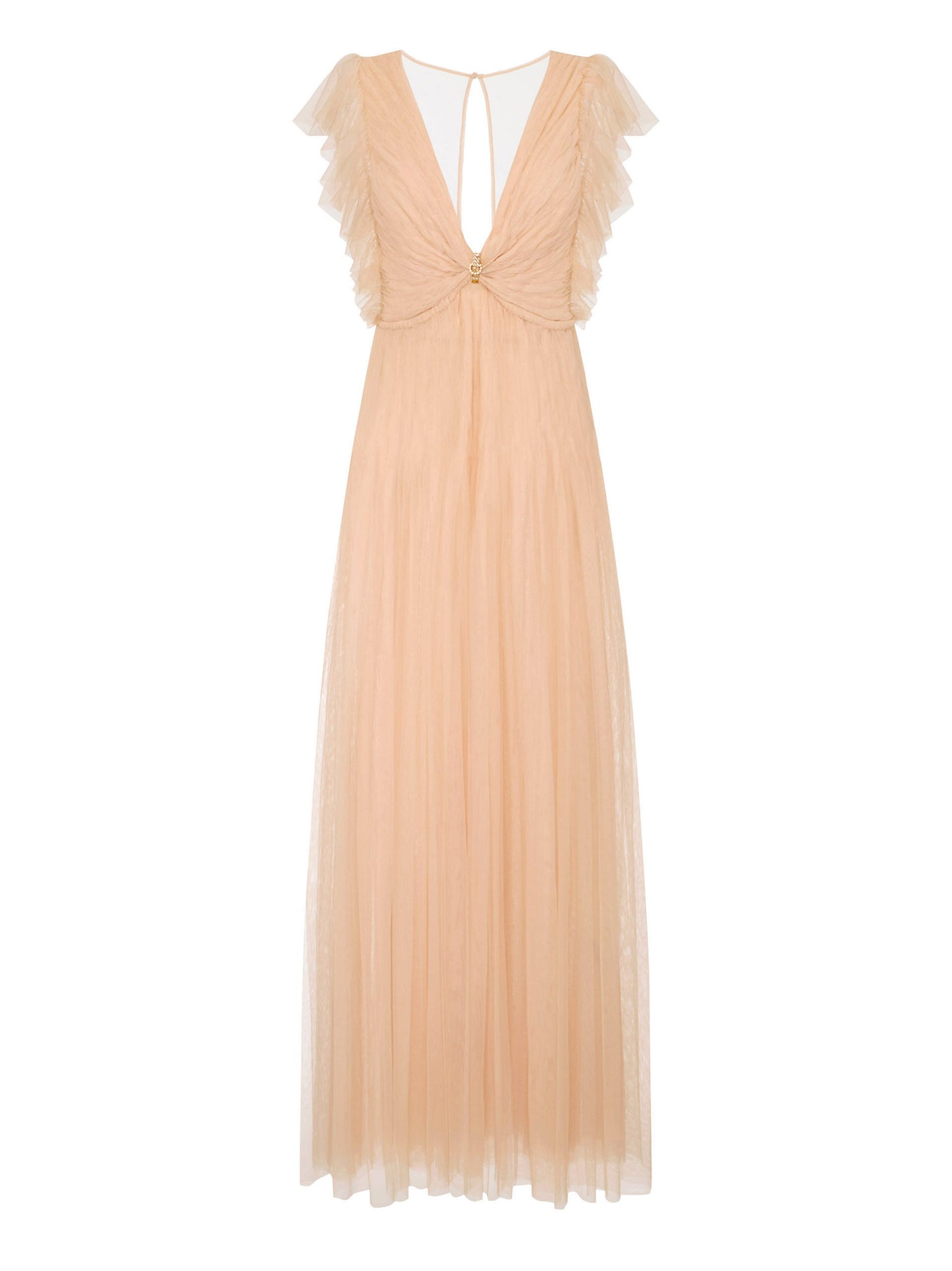 Red Carpet dress in tulle fabric