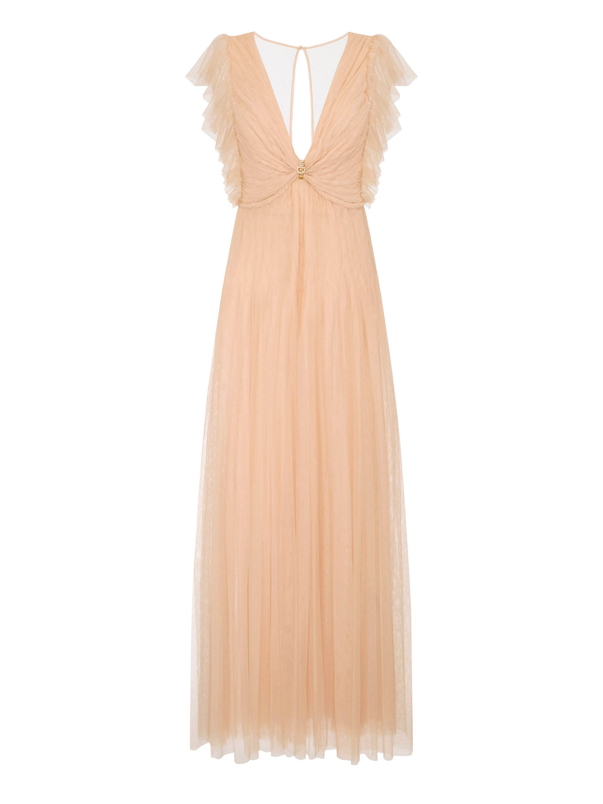 Red Carpet dress in tulle fabric