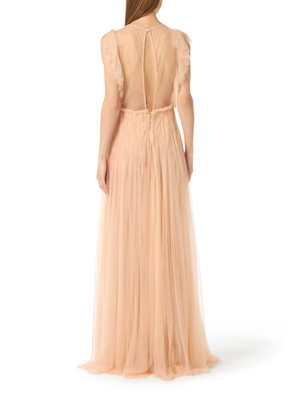 Red Carpet dress in tulle fabric