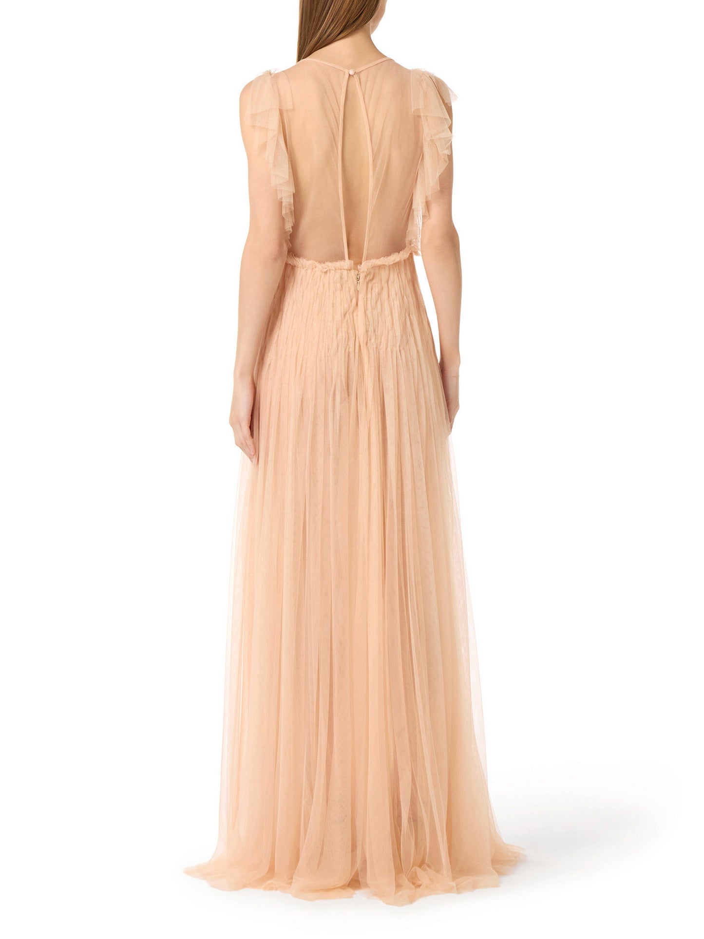 Red Carpet dress in tulle fabric
