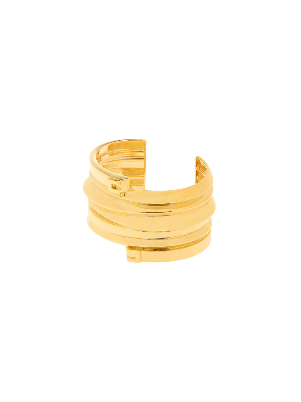 Rigid bracelet with logo details