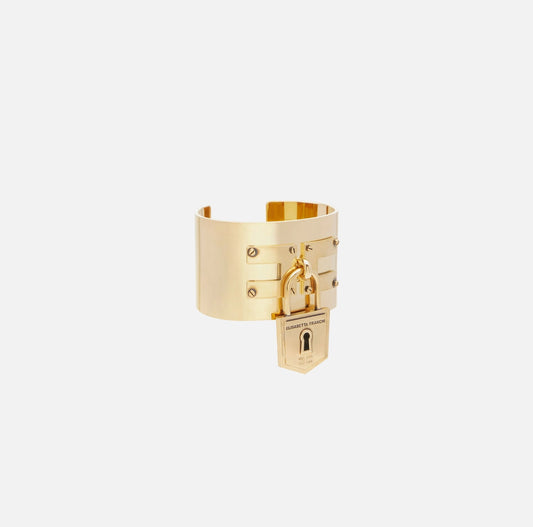 Rigid bracelet with padlock