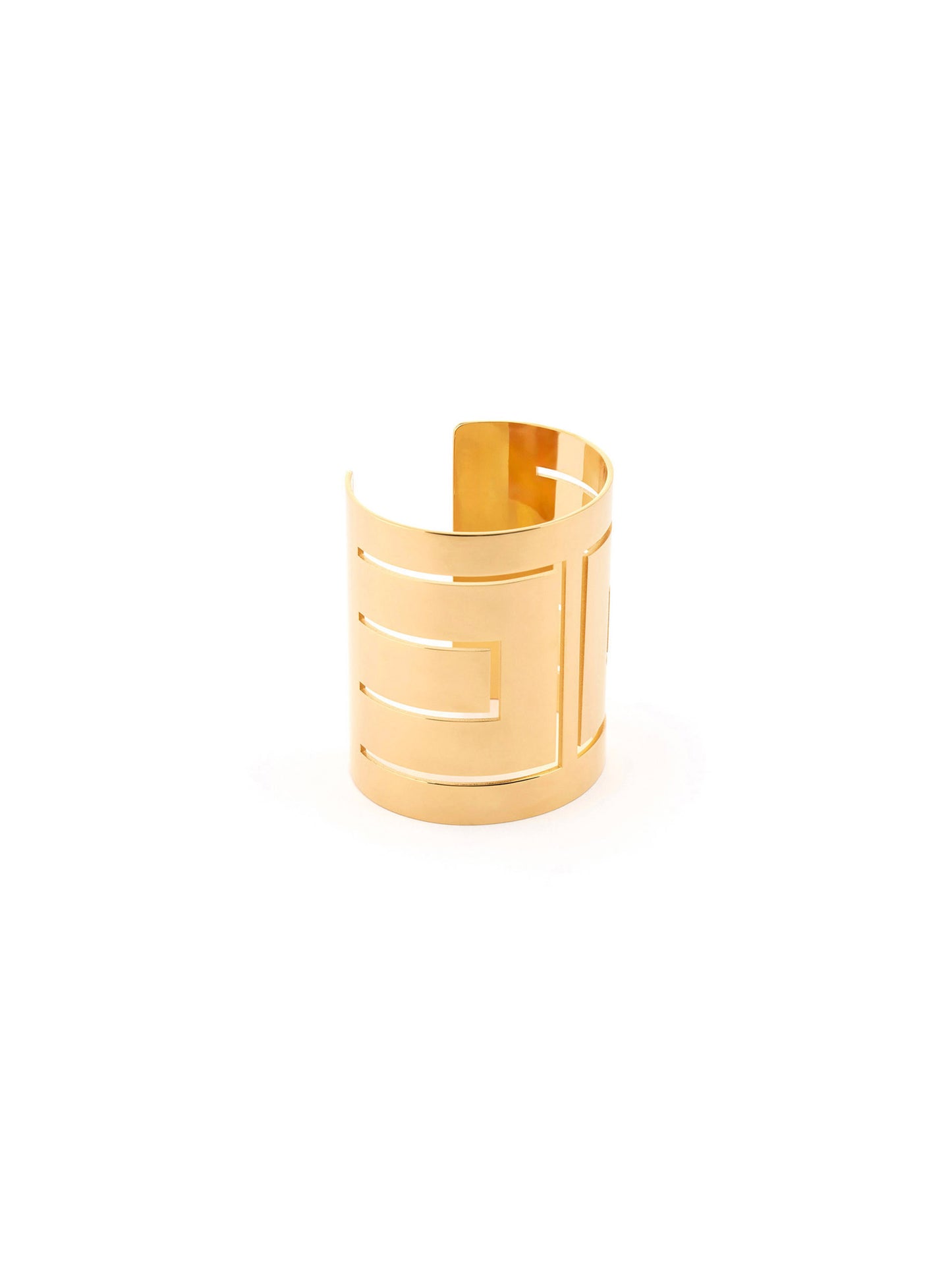 Cuff bracelet with cut-outs