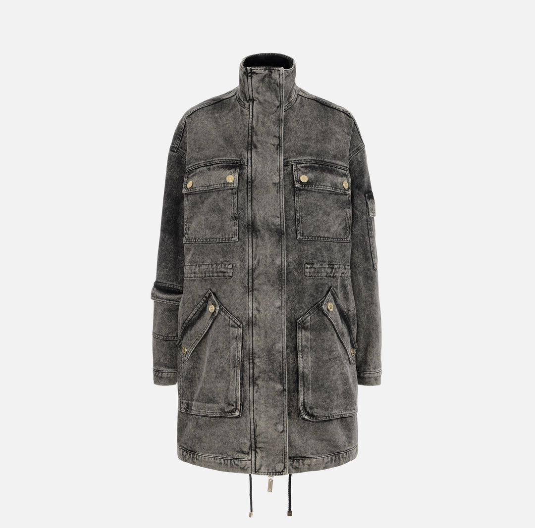 Oversized denim parka | LAST PIECE: 40