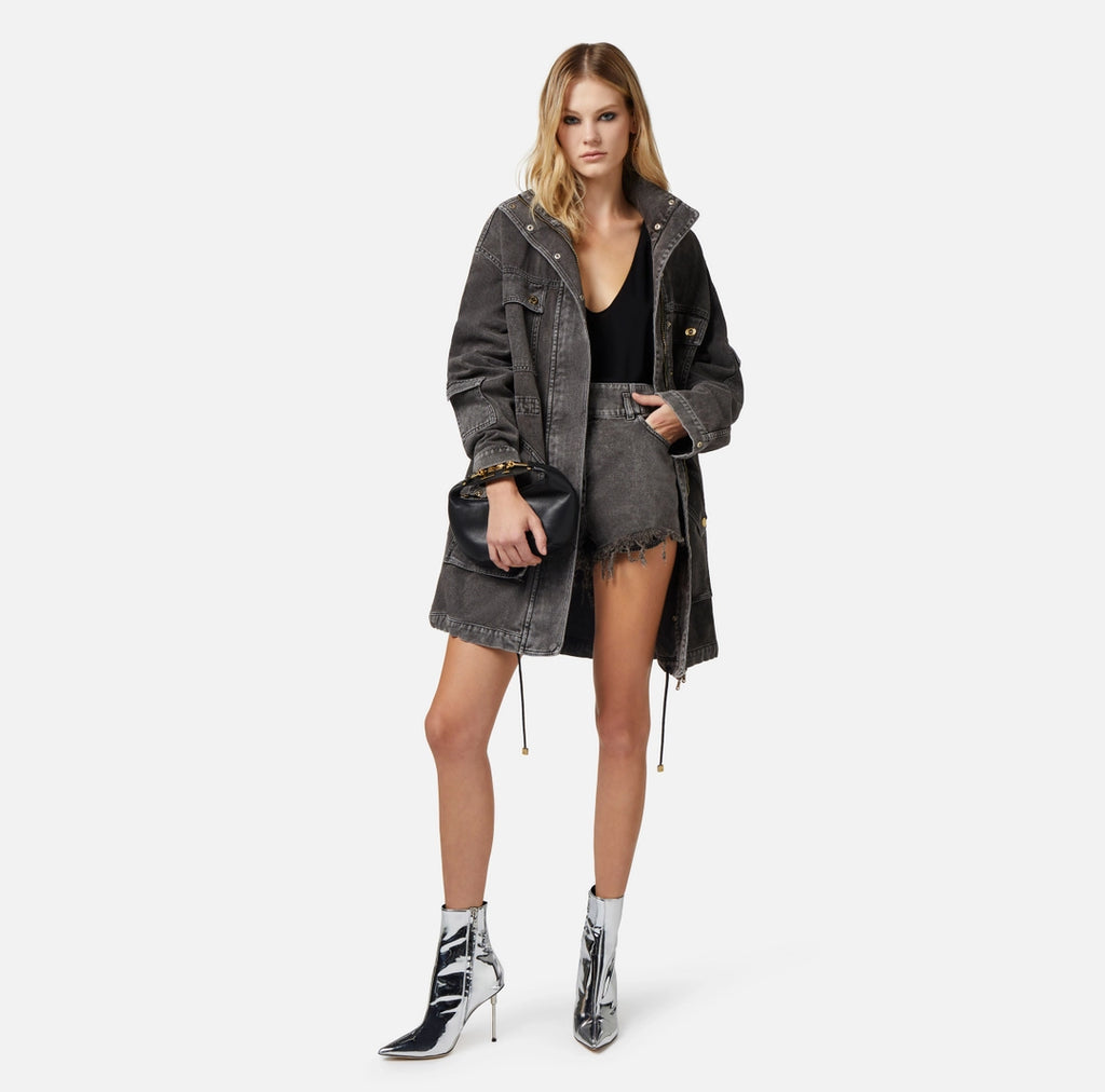 Oversized denim parka | LAST PIECE: 40
