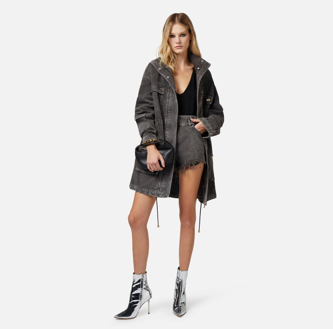 Oversized denim parka | LAST PIECE: 40