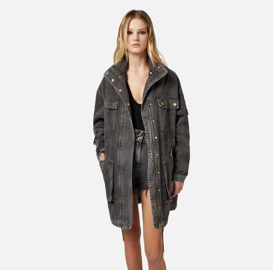 Oversized denim parka | LAST PIECE: 40