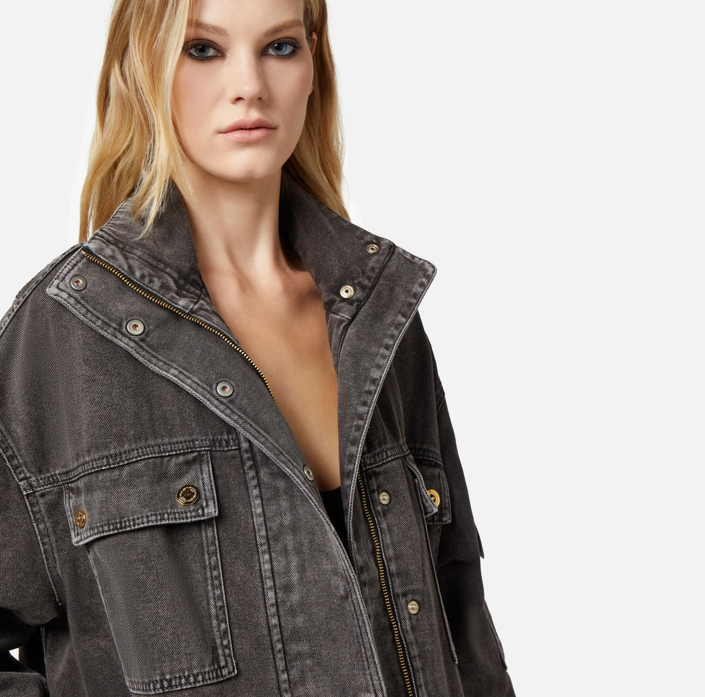 Oversized denim parka | LAST PIECE: 40
