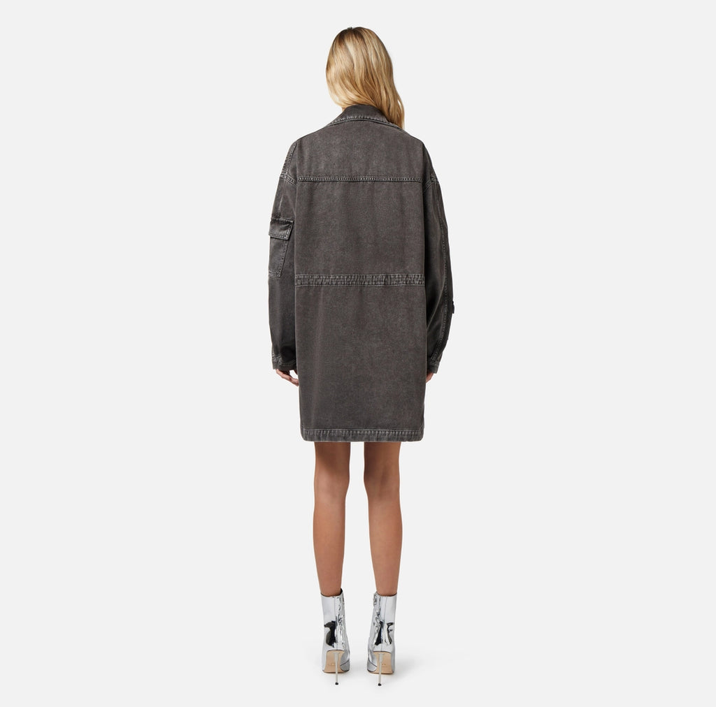 Oversized denim parka | LAST PIECE: 40