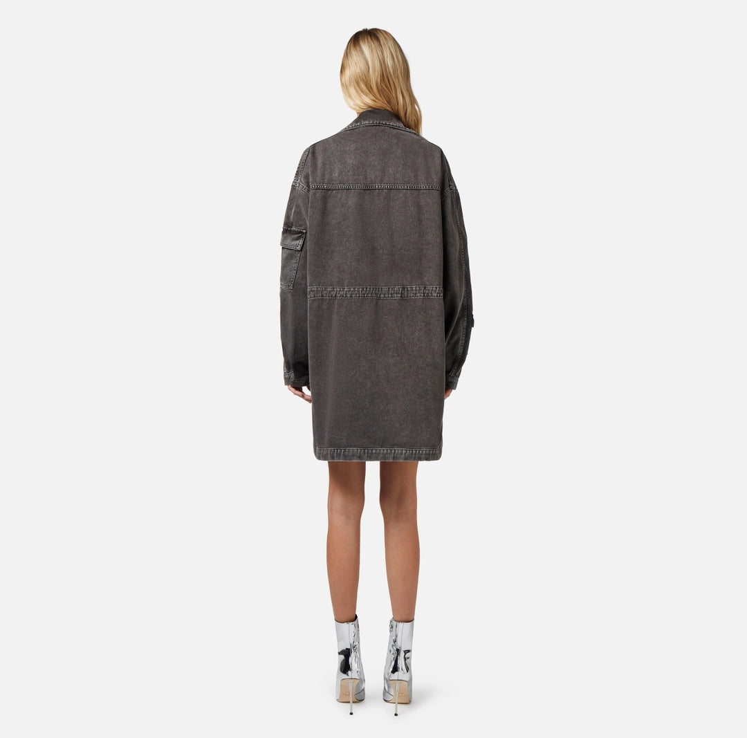 Oversized denim parka | LAST PIECE: 40