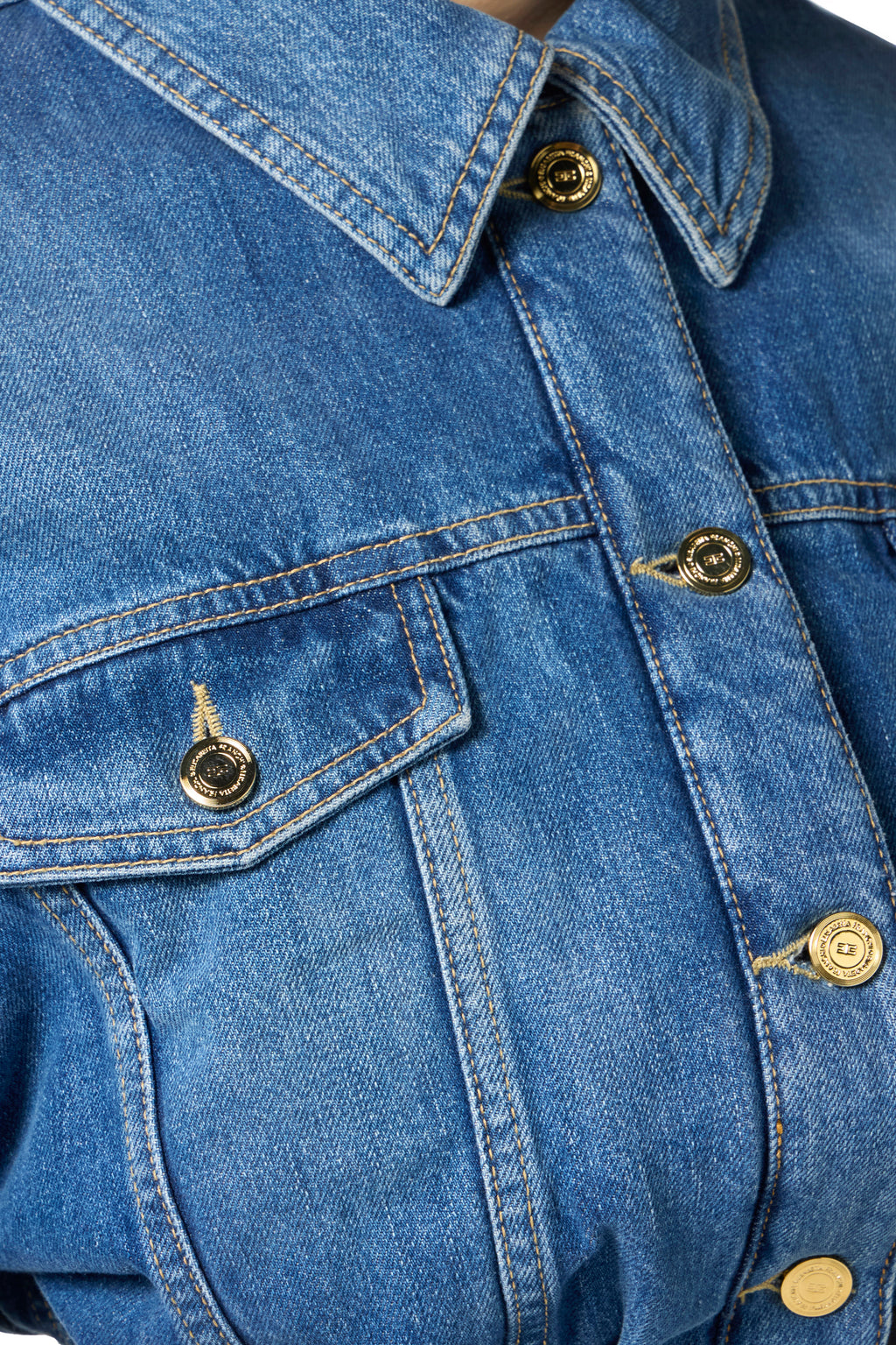 Denim and neoprene bomber jacket