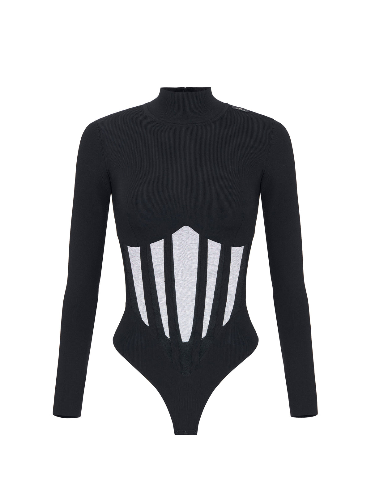 Knit bustier bodysuit