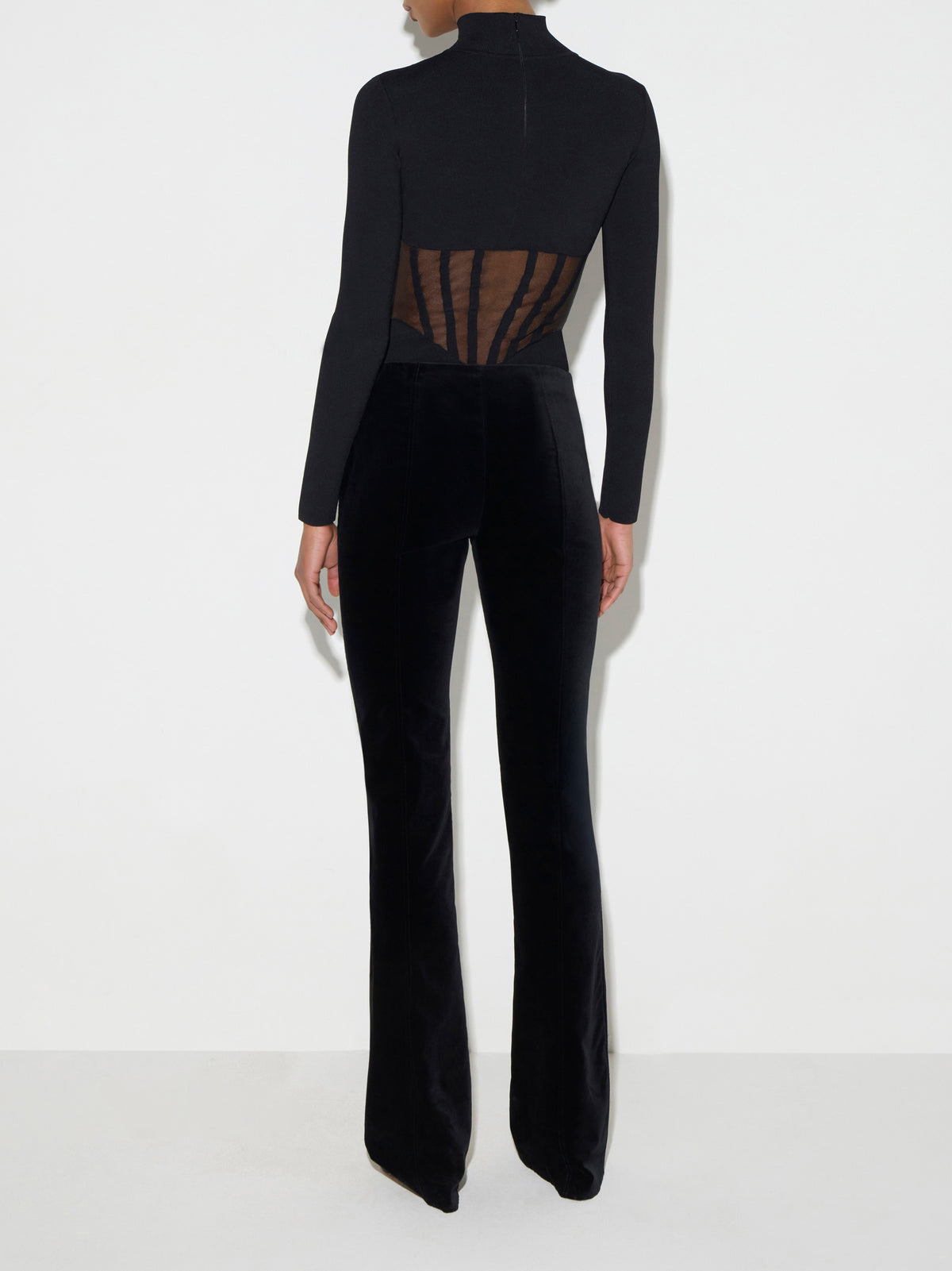 Knit bustier bodysuit