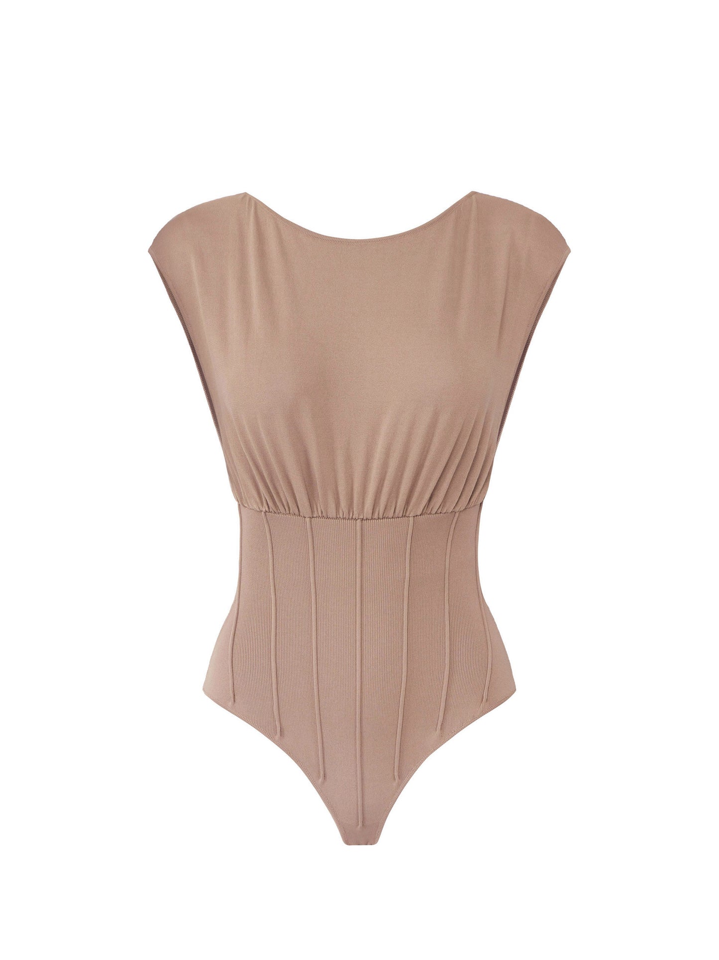 Bodysuit in knit fabric with necklace