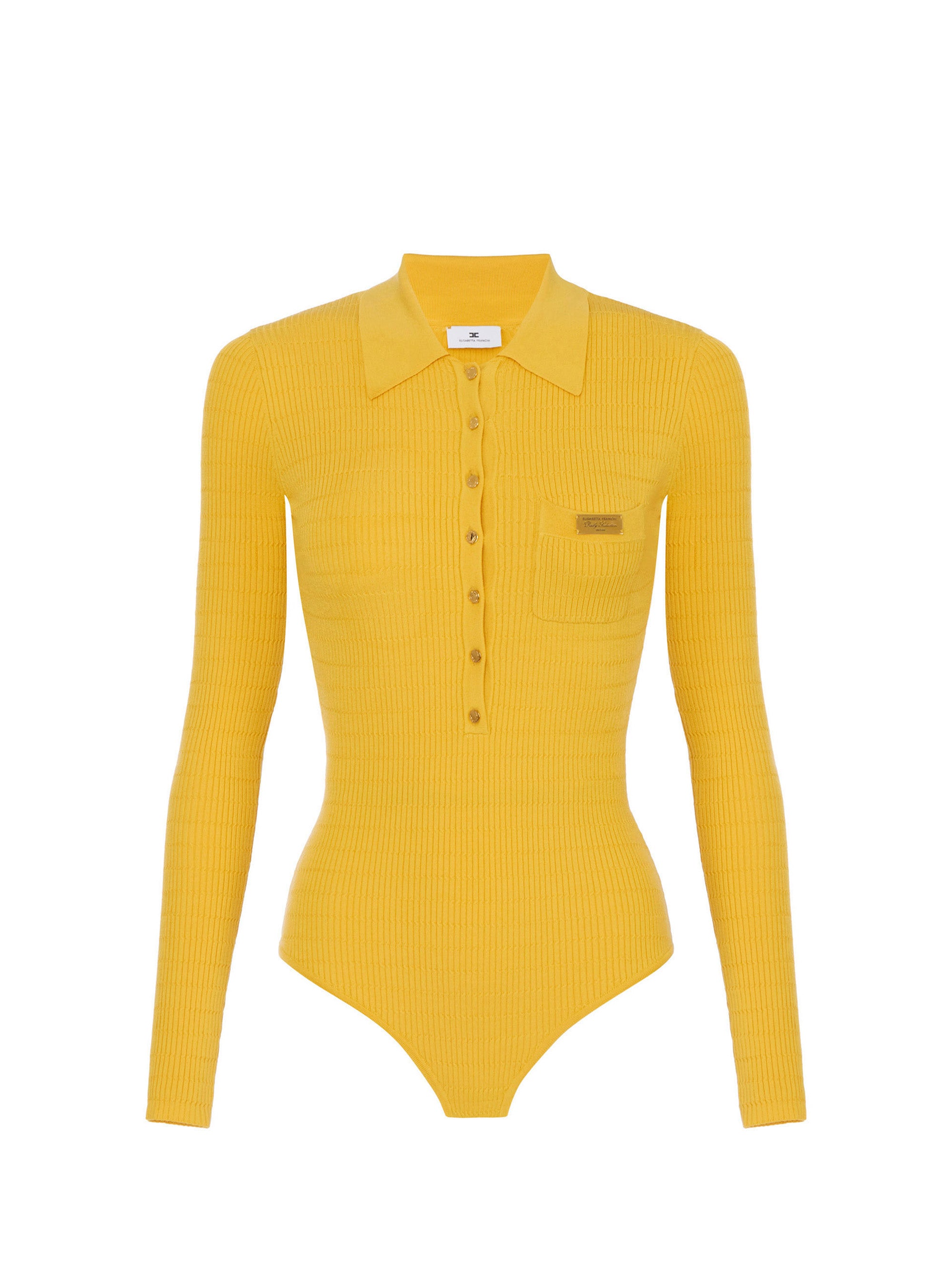 Micro-braided knit bodysuit