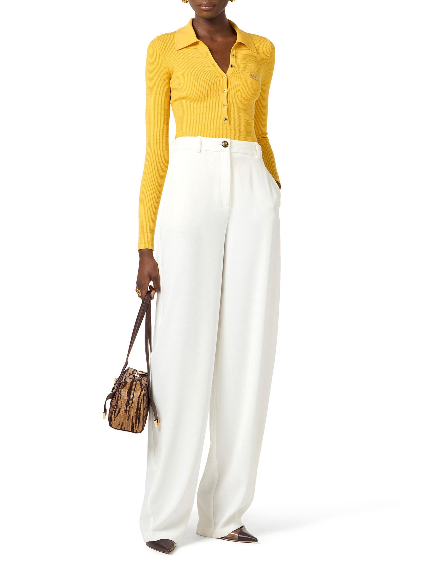 Micro-braided knit bodysuit