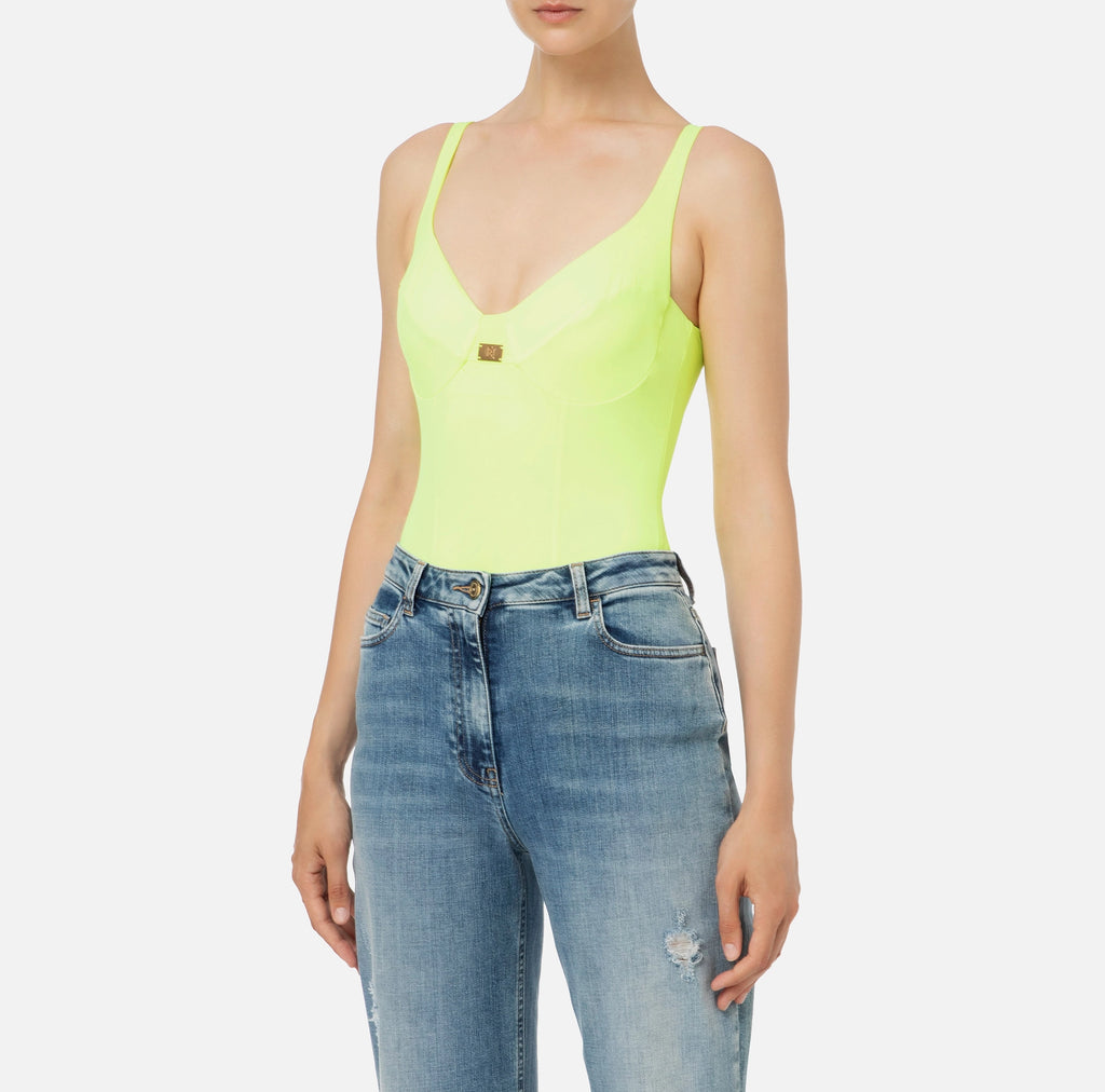 Bodysuit in microfibre jersey fabric | LAST PIECE: 42