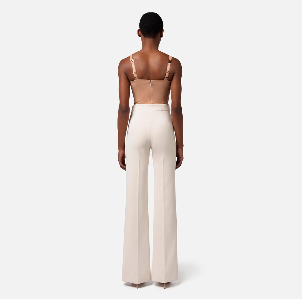 Bodysuit in crêpe fabric with satin bows | LAST PIECE: 44