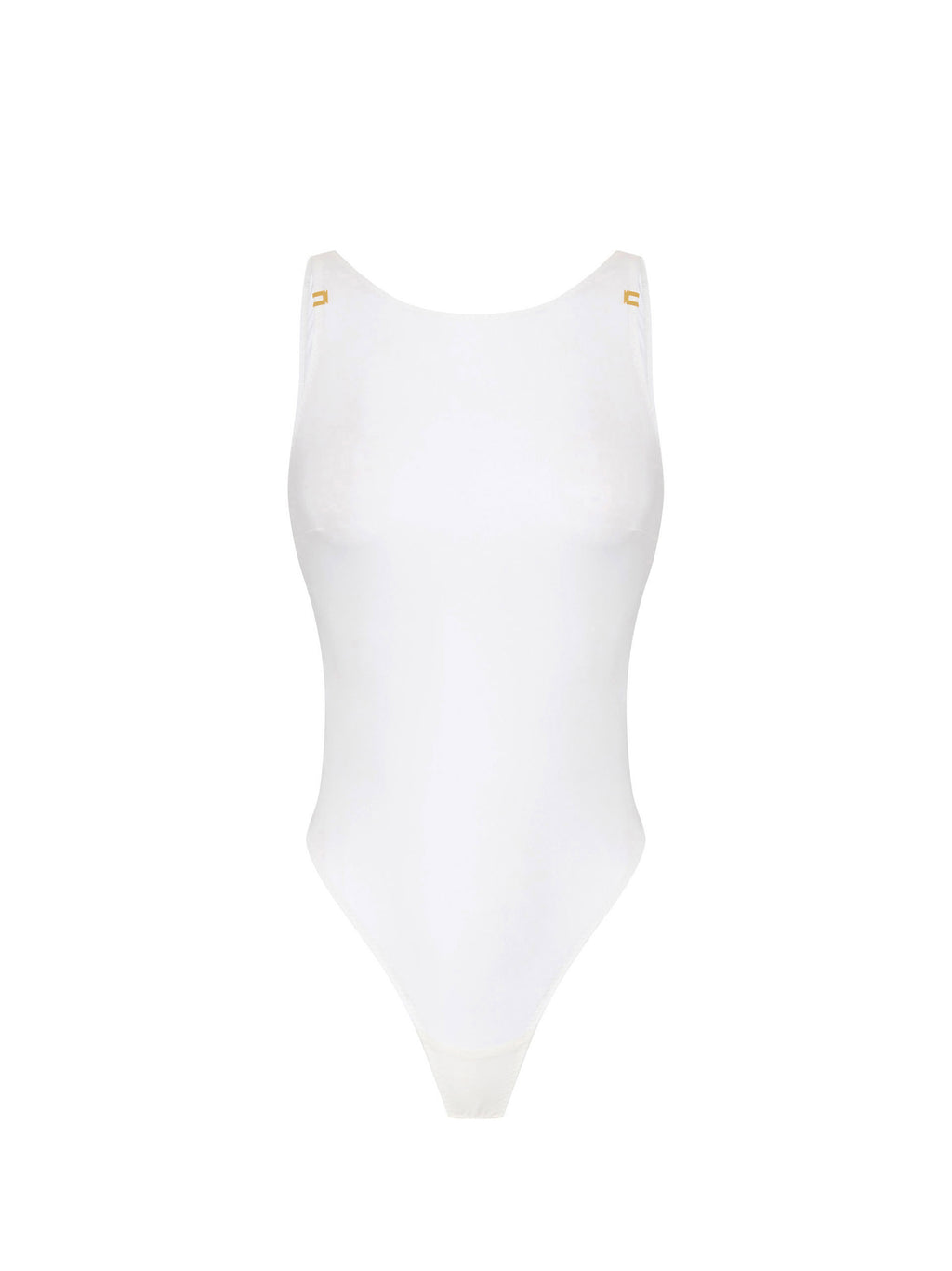 Bodysuit in crêpe jersey fabric with logo details