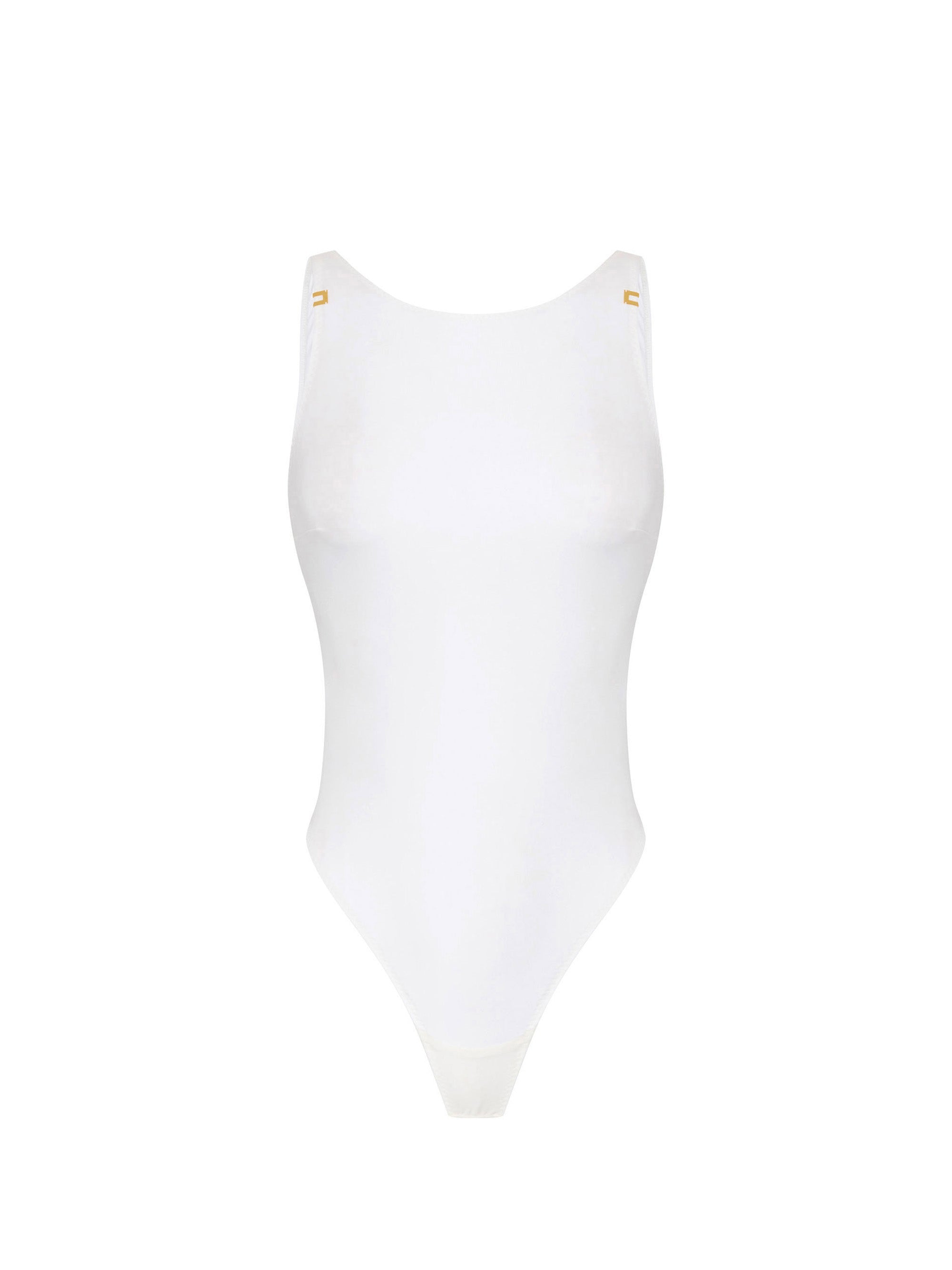 Bodysuit in crêpe jersey fabric with logo details