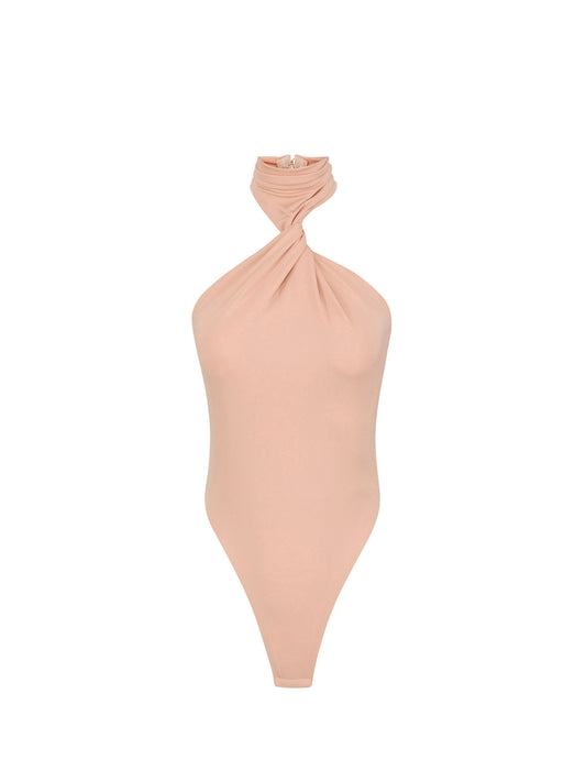 Bodysuit in crêpe jersey fabric