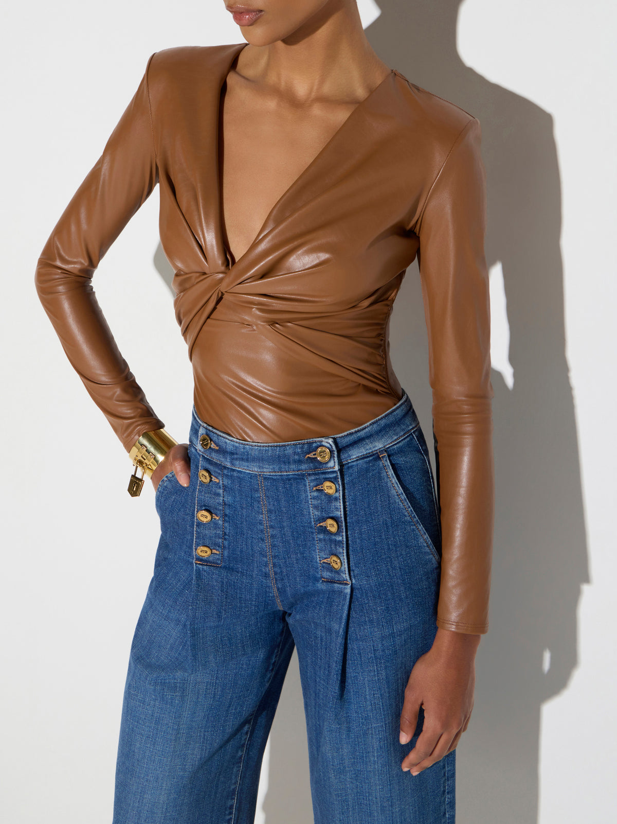 Bodysuit with knot